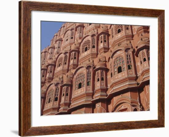 Hawa Mahal, Palace of Winds, Facade from Which Ladies in Purdah Looked Outside, Rajasthan, India-Hans Peter Merten-Framed Photographic Print