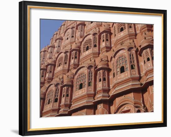 Hawa Mahal, Palace of Winds, Facade from Which Ladies in Purdah Looked Outside, Rajasthan, India-Hans Peter Merten-Framed Photographic Print