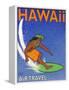 Hawaii Air Travel-Jean Pierre Got-Framed Stretched Canvas