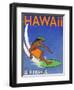 Hawaii Air Travel-Jean Pierre Got-Framed Art Print