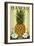 Hawaii - Aloha - Colonial Pineapple-Lantern Press-Framed Art Print
