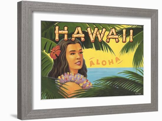 Hawaii, Aloha-Kerne Erickson-Framed Art Print