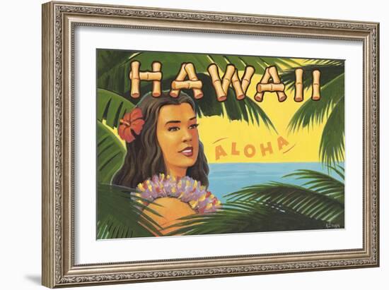 Hawaii, Aloha-Kerne Erickson-Framed Art Print