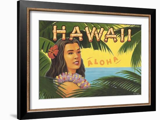 Hawaii, Aloha-Kerne Erickson-Framed Art Print