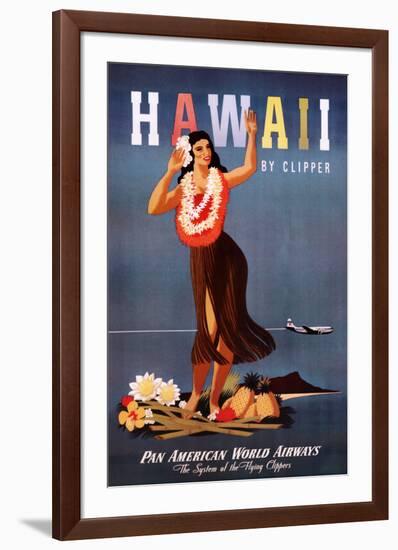 Hawaii by Clipper-null-Framed Art Print