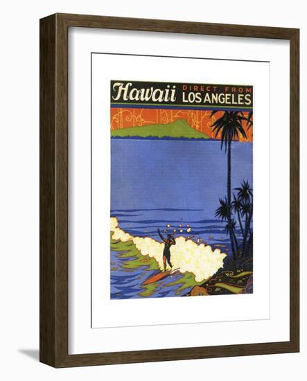 Hawaii from La-null-Framed Giclee Print