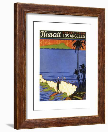 Hawaii from La-null-Framed Giclee Print