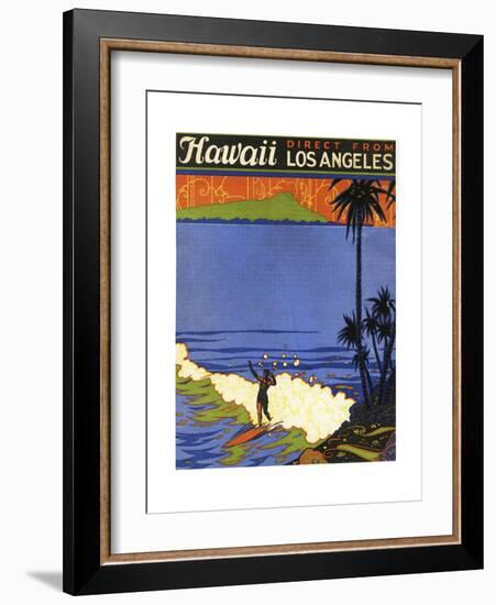 Hawaii from La-null-Framed Giclee Print