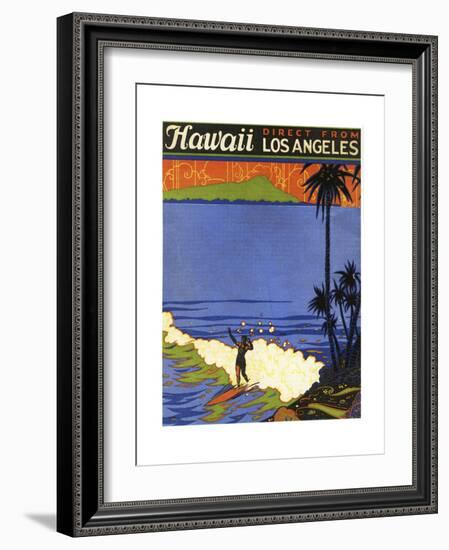 Hawaii from La-null-Framed Giclee Print