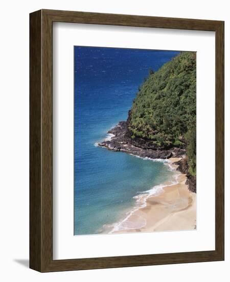 Hawaii, Kauai, a Beach Along the Na Pali Coast-Christopher Talbot Frank-Framed Photographic Print