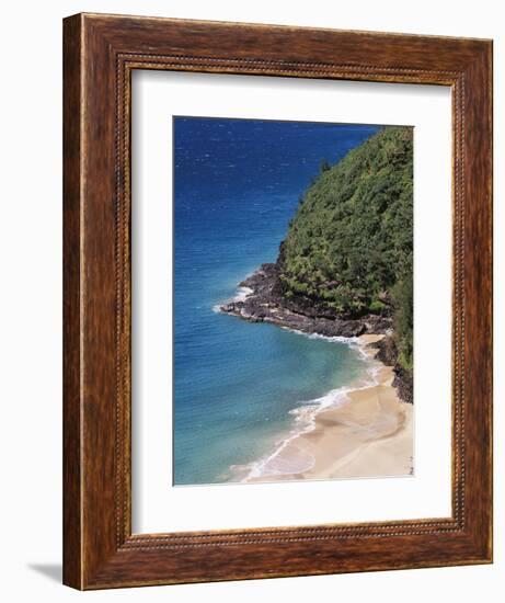 Hawaii, Kauai, a Beach Along the Na Pali Coast-Christopher Talbot Frank-Framed Photographic Print