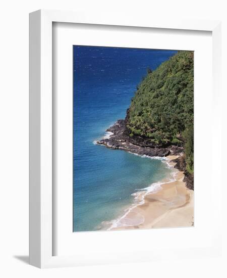 Hawaii, Kauai, a Beach Along the Na Pali Coast-Christopher Talbot Frank-Framed Photographic Print