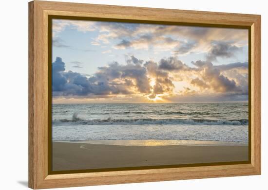 Hawaii, Kauai, Kealia Beach Sunrise-Rob Tilley-Framed Premier Image Canvas