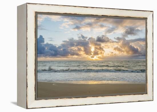 Hawaii, Kauai, Kealia Beach Sunrise-Rob Tilley-Framed Premier Image Canvas