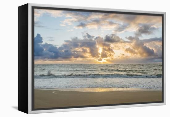 Hawaii, Kauai, Kealia Beach Sunrise-Rob Tilley-Framed Premier Image Canvas