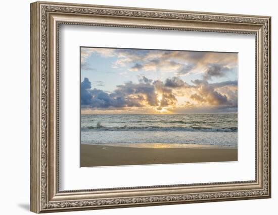 Hawaii, Kauai, Kealia Beach Sunrise-Rob Tilley-Framed Premium Photographic Print