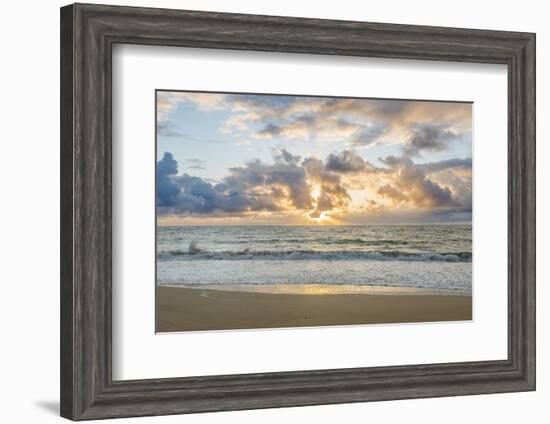 Hawaii, Kauai, Kealia Beach Sunrise-Rob Tilley-Framed Premium Photographic Print