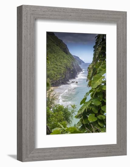 Hawaii, Kauai, Napali, Napali Coast State Park-Lee Klopfer-Framed Photographic Print