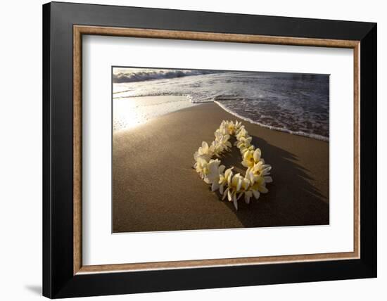 Hawaii, Maui, Lie on Kihei Beach with Reflections in Sand-Terry Eggers-Framed Photographic Print