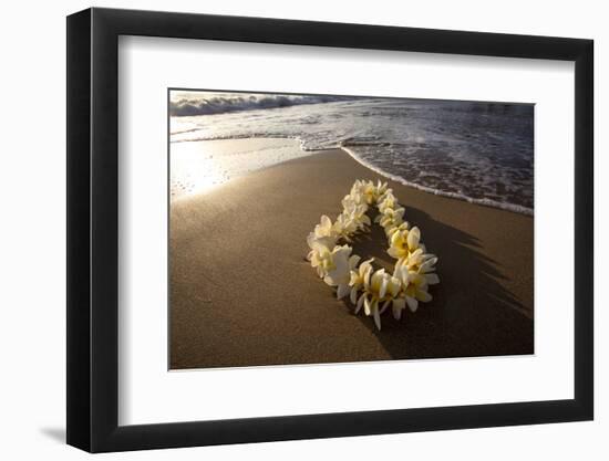 Hawaii, Maui, Lie on Kihei Beach with Reflections in Sand-Terry Eggers-Framed Photographic Print