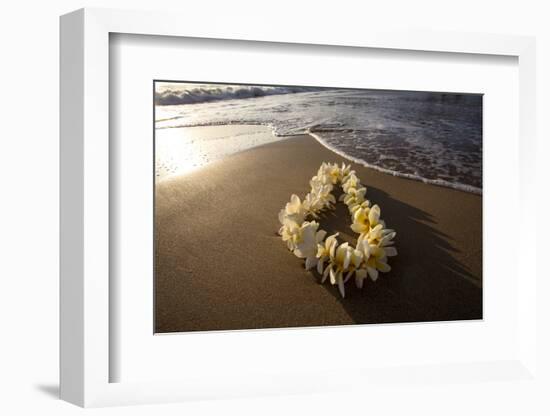 Hawaii, Maui, Lie on Kihei Beach with Reflections in Sand-Terry Eggers-Framed Photographic Print