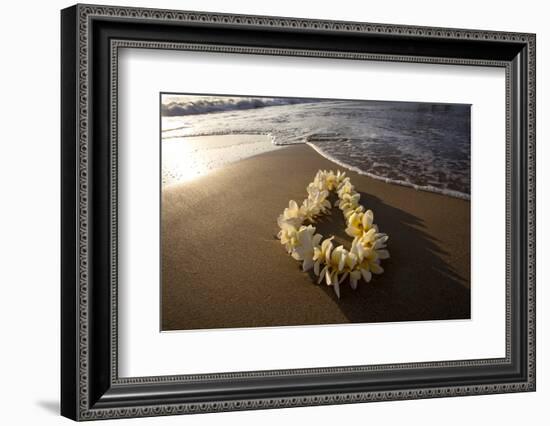 Hawaii, Maui, Lie on Kihei Beach with Reflections in Sand-Terry Eggers-Framed Photographic Print