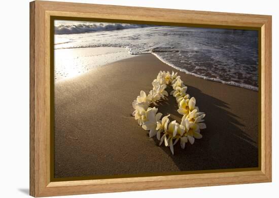 Hawaii, Maui, Lie on Kihei Beach with Reflections in Sand-Terry Eggers-Framed Premier Image Canvas