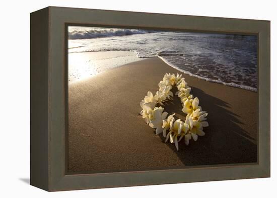 Hawaii, Maui, Lie on Kihei Beach with Reflections in Sand-Terry Eggers-Framed Premier Image Canvas