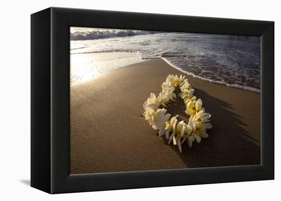 Hawaii, Maui, Lie on Kihei Beach with Reflections in Sand-Terry Eggers-Framed Premier Image Canvas