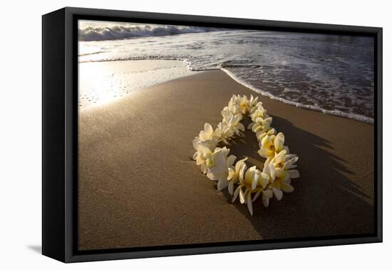 Hawaii, Maui, Lie on Kihei Beach with Reflections in Sand-Terry Eggers-Framed Premier Image Canvas