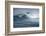 Hawaii, Maui. Lone Figure Windsurfing Monster Waves at Pe'Ahi Jaws, North Shore Maui-Janis Miglavs-Framed Photographic Print