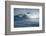 Hawaii, Maui. Lone Figure Windsurfing Monster Waves at Pe'Ahi Jaws, North Shore Maui-Janis Miglavs-Framed Photographic Print