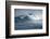 Hawaii, Maui. Lone Figure Windsurfing Monster Waves at Pe'Ahi Jaws, North Shore Maui-Janis Miglavs-Framed Photographic Print