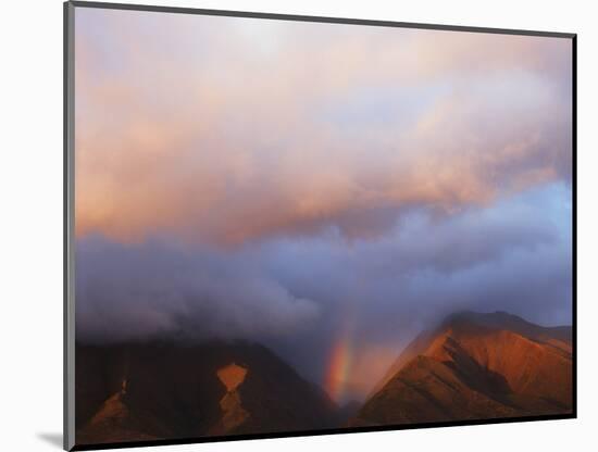 Hawaii, Maui, Rainbow over the Western Mountains of Maui-Christopher Talbot Frank-Mounted Photographic Print