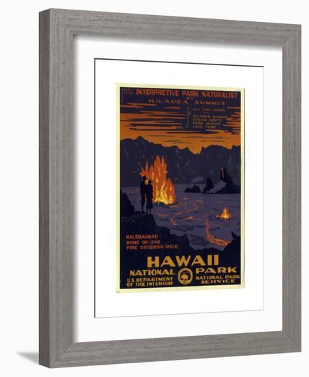 Hawaii National Park-null-Framed Premium Giclee Print