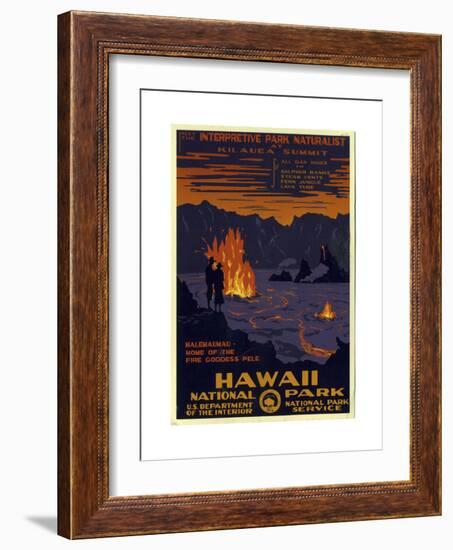 Hawaii National Park-null-Framed Giclee Print