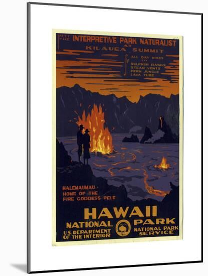 Hawaii National Park-null-Mounted Giclee Print