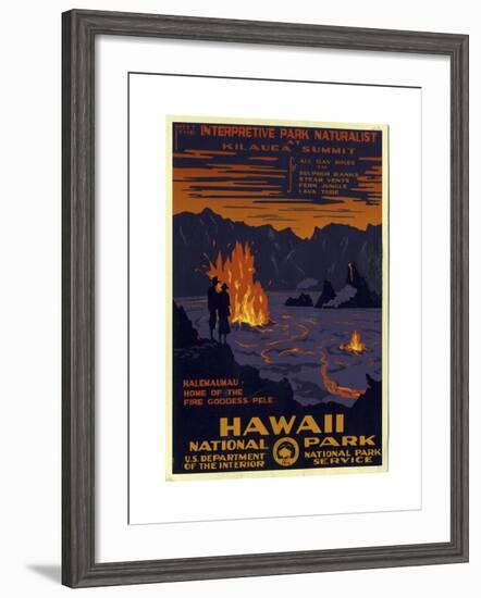 Hawaii National Park-null-Framed Giclee Print