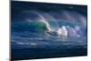 Hawaii, Oahu, Large Waves Along the Pipeline Beach-Terry Eggers-Mounted Photographic Print