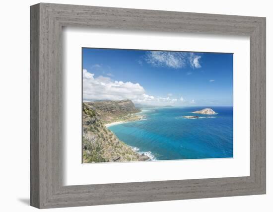 Hawaii, Oahu, North Shore from Makapu'U Point-Rob Tilley-Framed Photographic Print