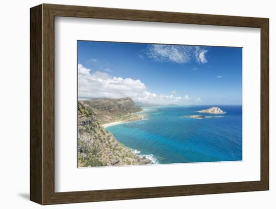 Hawaii, Oahu, North Shore from Makapu'U Point-Rob Tilley-Framed Photographic Print