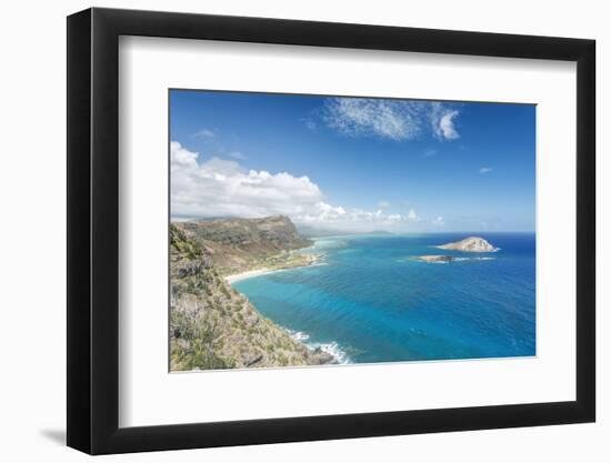 Hawaii, Oahu, North Shore from Makapu'U Point-Rob Tilley-Framed Photographic Print