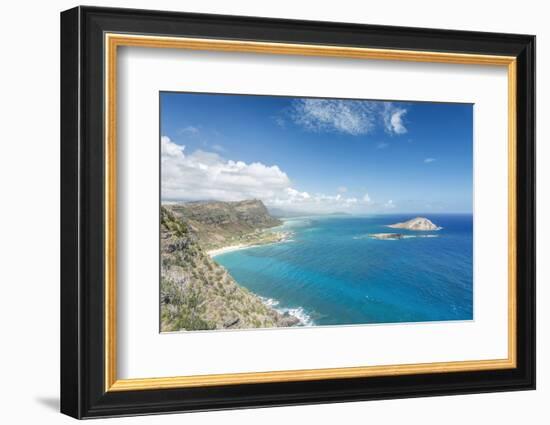 Hawaii, Oahu, North Shore from Makapu'U Point-Rob Tilley-Framed Photographic Print