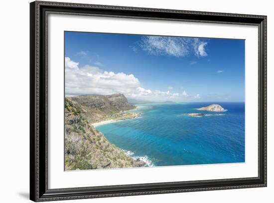 Hawaii, Oahu, North Shore from Makapu'U Point-Rob Tilley-Framed Photographic Print