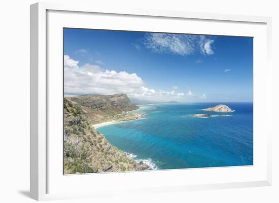 Hawaii, Oahu, North Shore from Makapu'U Point-Rob Tilley-Framed Photographic Print