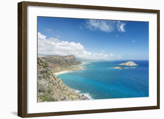 Hawaii, Oahu, North Shore from Makapu'U Point-Rob Tilley-Framed Photographic Print