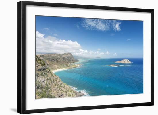 Hawaii, Oahu, North Shore from Makapu'U Point-Rob Tilley-Framed Photographic Print