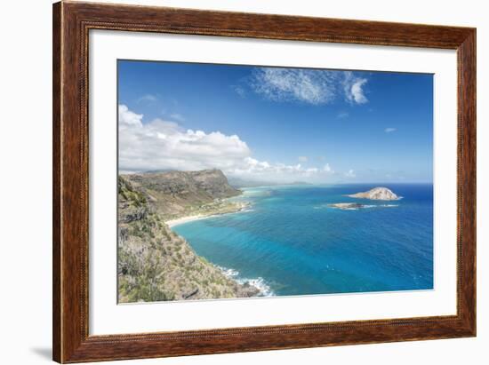Hawaii, Oahu, North Shore from Makapu'U Point-Rob Tilley-Framed Photographic Print