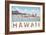 Hawaii, Outrigger at Diamond Head-null-Framed Art Print