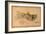 Hawaii - Panoramic Molokai Island Map-Lantern Press-Framed Art Print